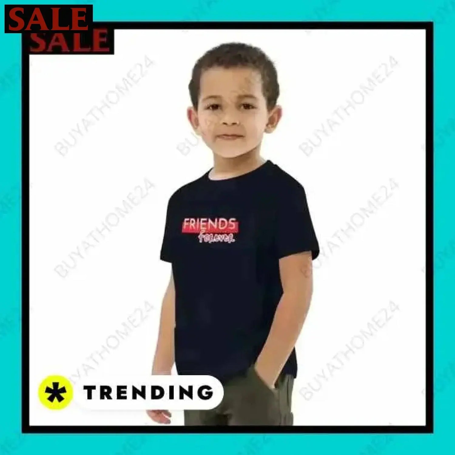 SALE % Rundhalsshirts I Kurzarm Grafik Unisex T-Shirt 3-14 Jahre BUYATHOME24®