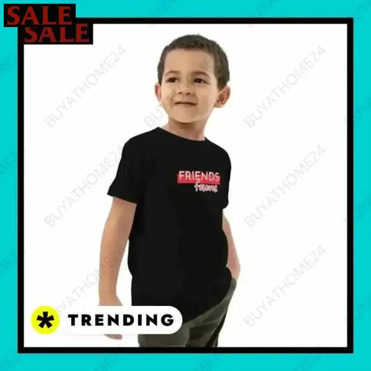 SALE % Rundhalsshirts I Kurzarm Grafik Unisex T-Shirt 3-14 Jahre BUYATHOME24®