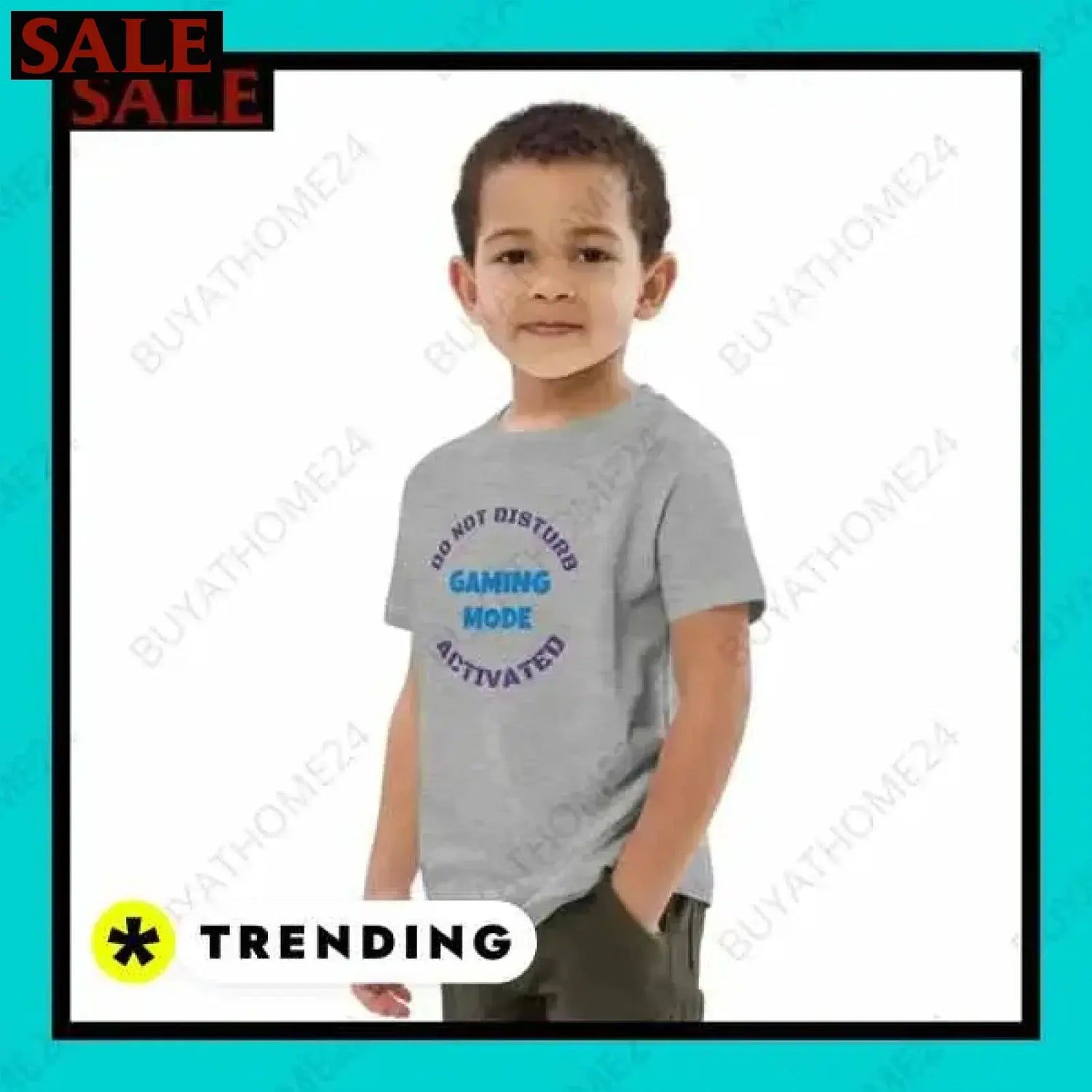 SALE % Rundhalsshirts I Kurzarm Grafik Unisex T-Shirt 3-14 Jahre BUYATHOME24®