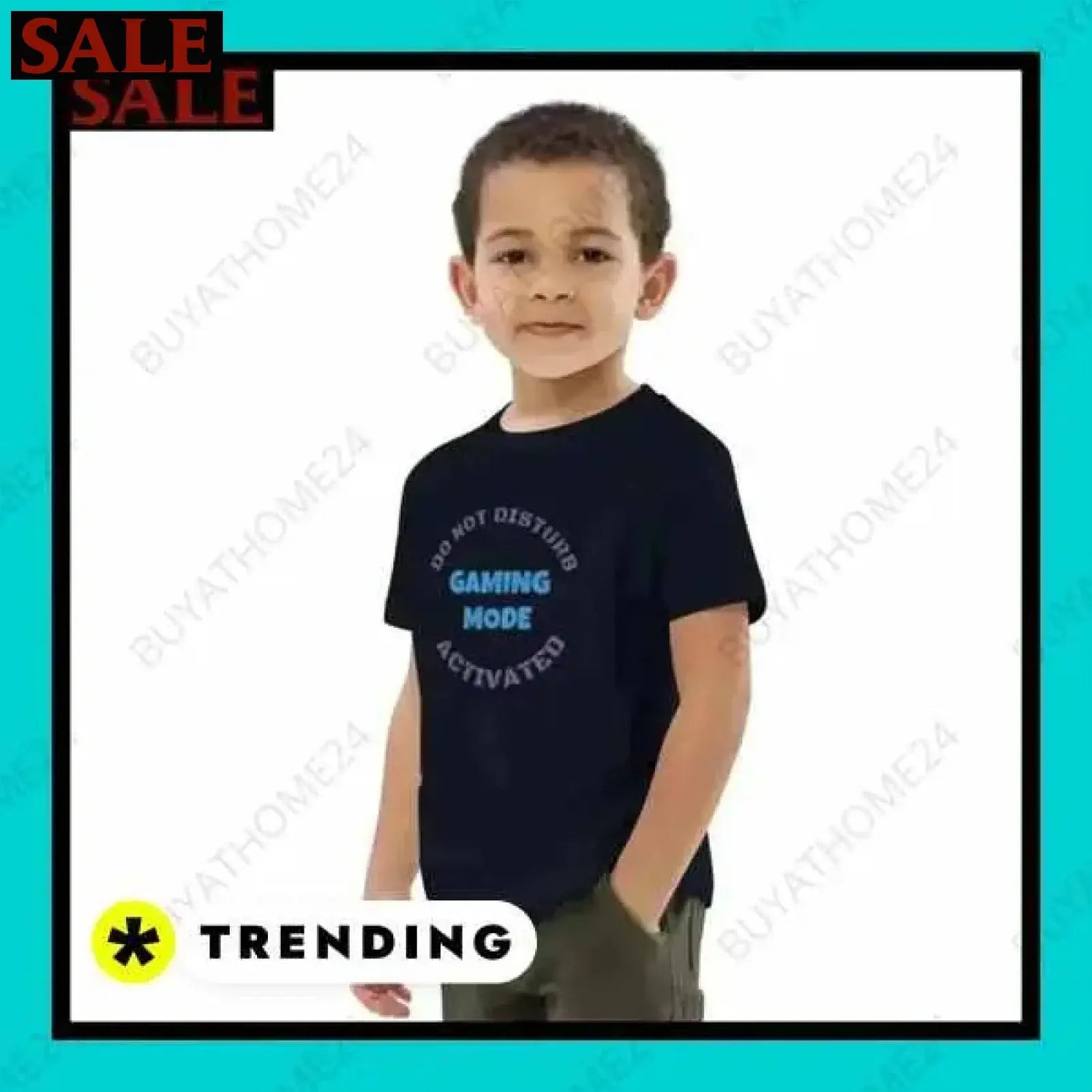 SALE % Rundhalsshirts I Kurzarm Grafik Unisex T-Shirt 3-14 Jahre BUYATHOME24®