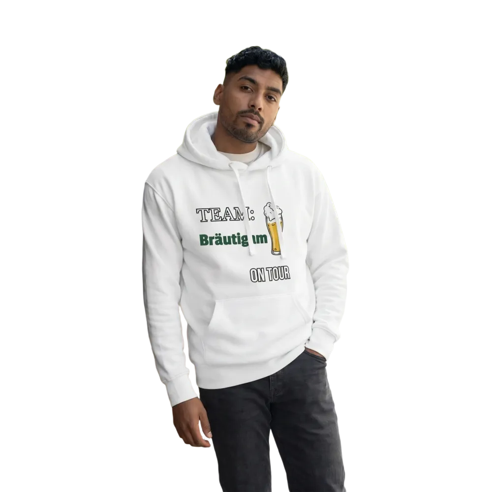 Grafikh Hoodie für Herren im Junggesellenabschied-Design, in den Größen S bis 3XL, bequemer Kapuzenpullover von BUYATHOME24