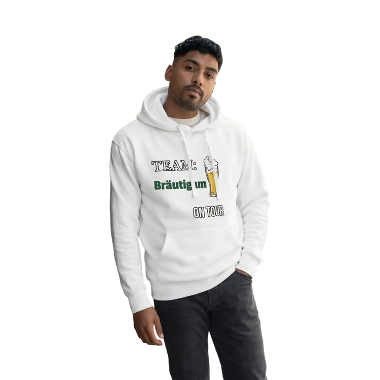 Grafikh Hoodie für Herren im Junggesellenabschied-Design, in den Größen S bis 3XL, bequemer Kapuzenpullover von BUYATHOME24