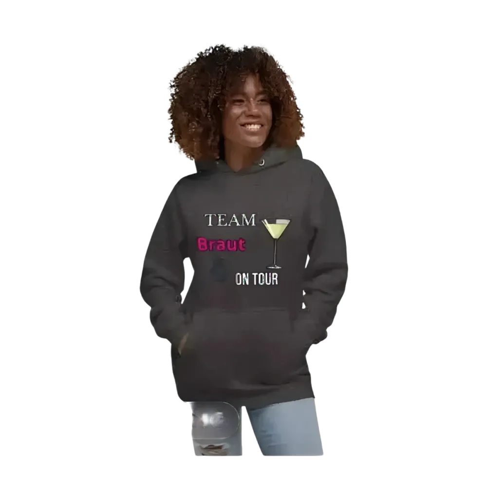 Grafik Damen Hoodie für Junggesellinnenabschied, Mädelsabend, in S bis 3XL, mit auffälligem Design von BUYATHOME24