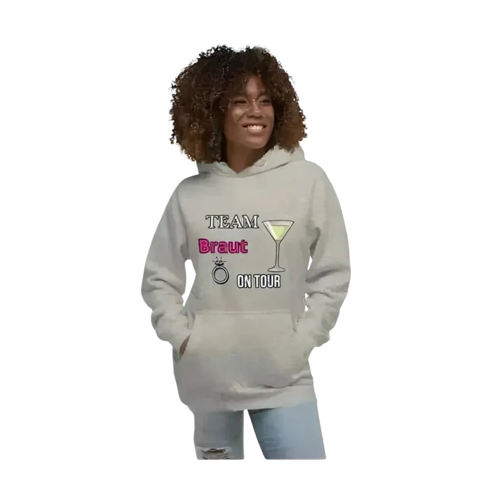 Grafik Damen Hoodie für Junggesellinnenabschied und Mädelsabend, in S bis 3XL, bequemer Kapuzenpullover von BUYATHOME24