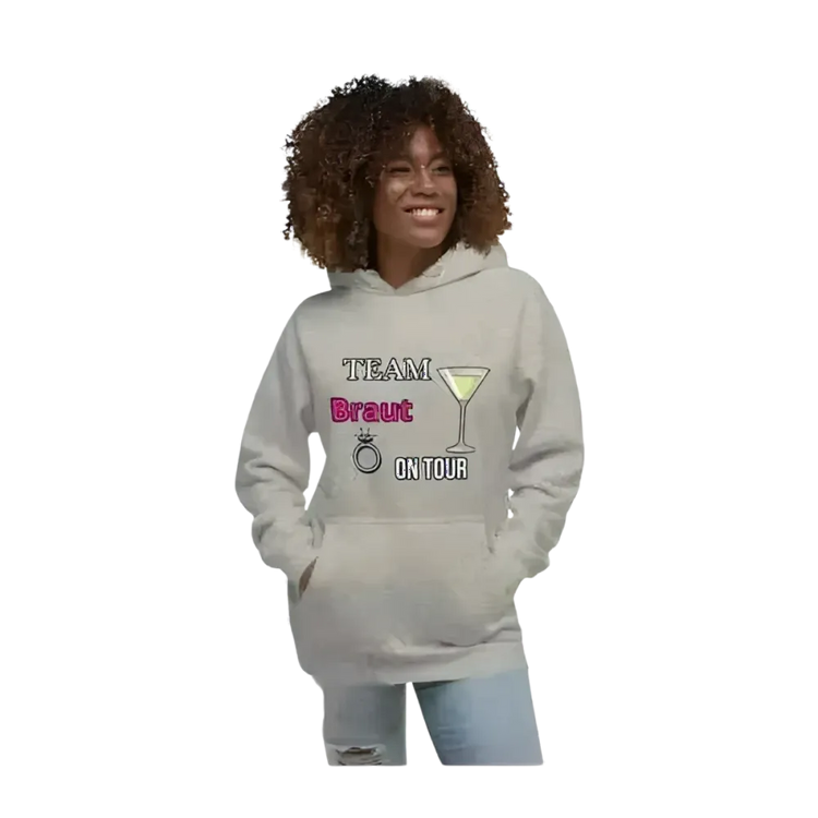 Grafik Damen Hoodie für Junggesellinnenabschied und Mädelsabend, in S bis 3XL, bequemer Kapuzenpullover von BUYATHOME24