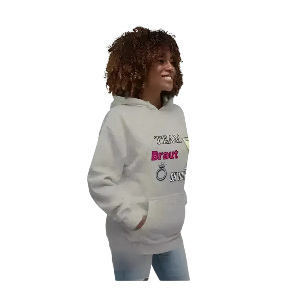 Grafik Damen Hoodie für Junggesellinnenabschied und Mädelsabend, in S bis 3XL, mit auffälligem Design, von BUYATHOME24