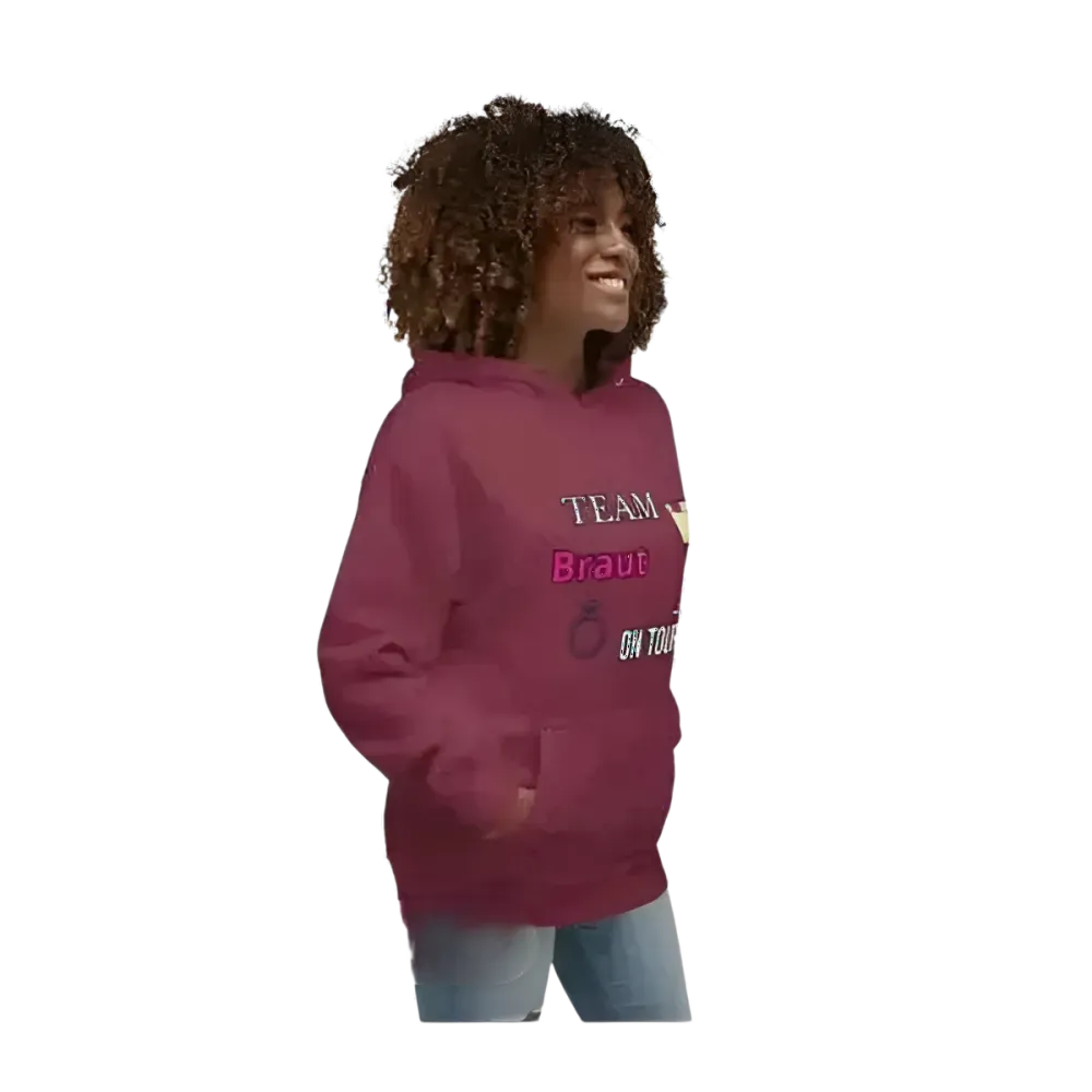 Grafik Damen Hoodie für Junggesellinnenabschied und Mädelsabend, in S bis 3XL, mit buntem Design, von BUYATHOME24
