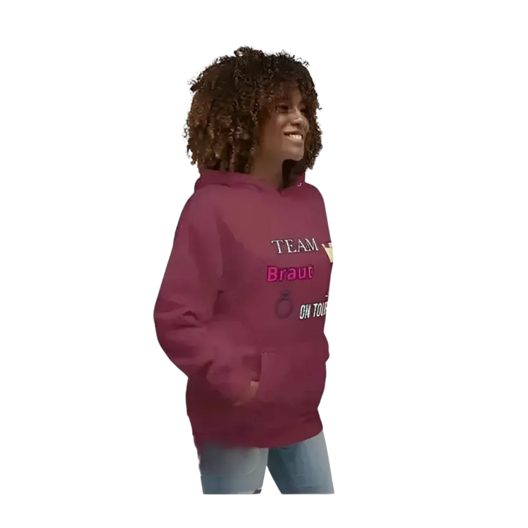 Grafik Damen Hoodie für Junggesellinnenabschied und Mädelsabend, in S bis 3XL, mit buntem Design, von BUYATHOME24