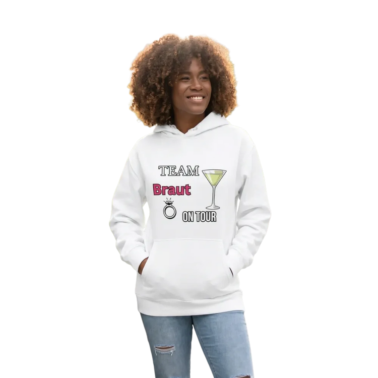 Grafik Damen Hoodie für Junggesellinnenabschied, Mädelsabend Kapuzenpullover in S bis 3XL, bequemer Damen Hoodie von BUYATHOME24