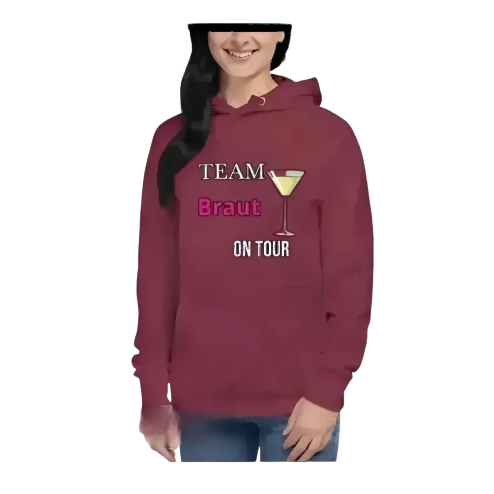 Grafik Damen Hoodie für Junggesellinnenabschied und Mädelsabend, in S bis 3XL, bequem und stylisch von BUYATHOME24