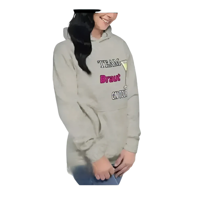 Grafikhoodie für Damen von BUYATHOME24, Kapuzenpullover für Junggesellinnenabschied und Mädelsabend, Größen S bis 3XL