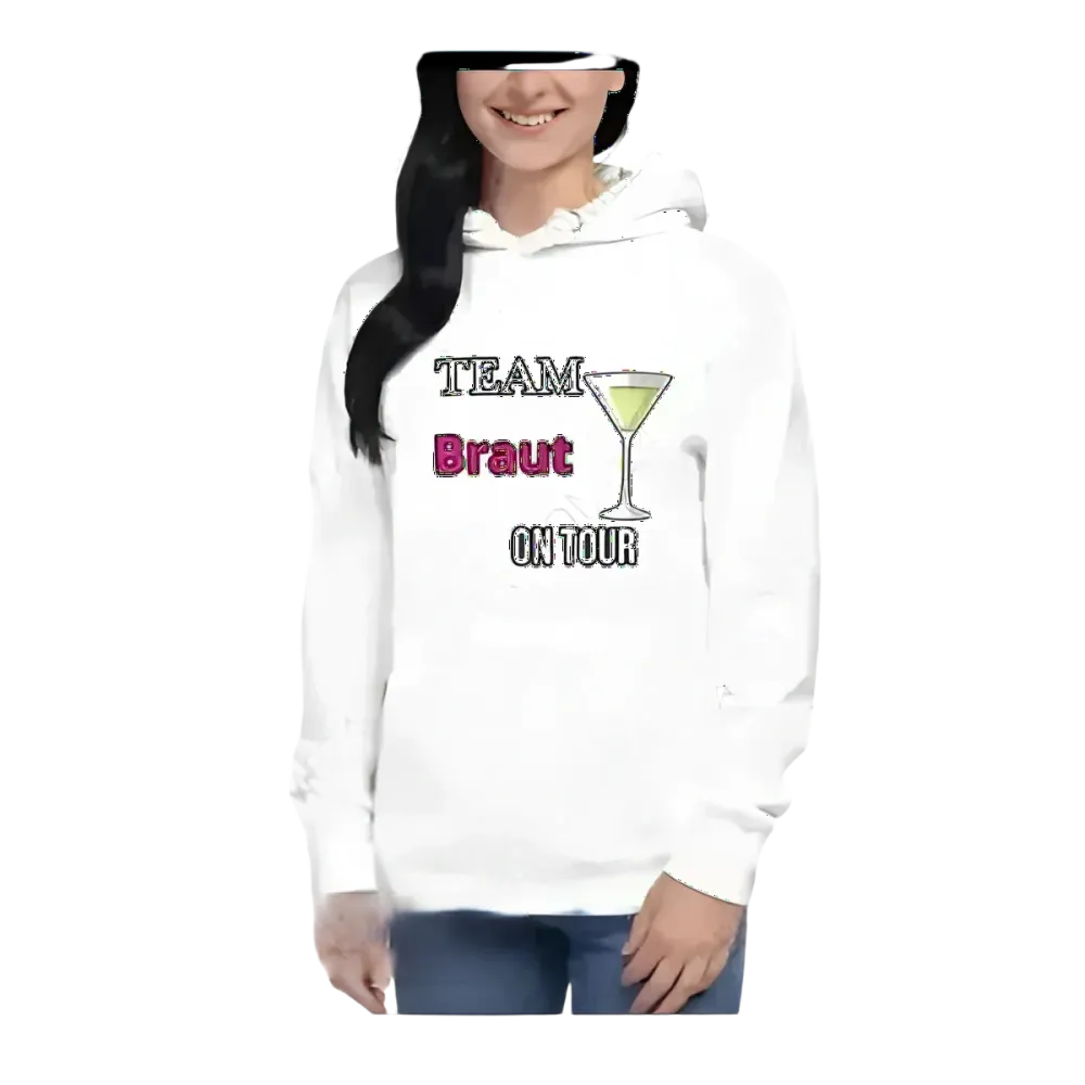 Grafikhoodie für Damen in S bis 3XL, bequemer Kapuzenpullover für Junggesellinnenabschied oder Mädelsabend, BUYATHOME24