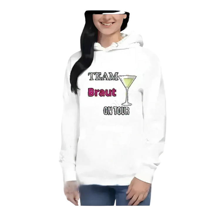 Grafikhoodie für Damen in S bis 3XL, bequemer Kapuzenpullover für Junggesellinnenabschied oder Mädelsabend, BUYATHOME24