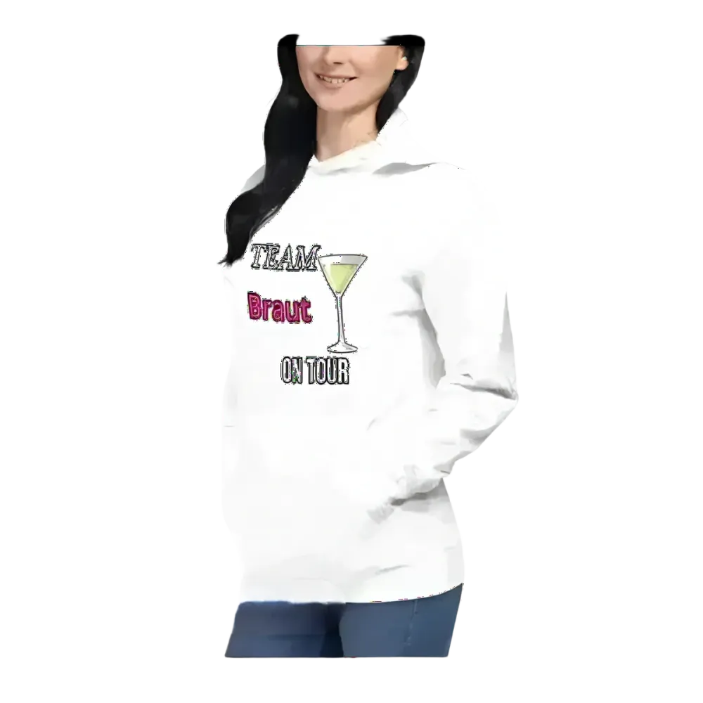 Grafik Damen Hoodie für Junggesellinnenabschied und Mädelsabend, in S bis 3XL, bequem und stylisch von BUYATHOME24.