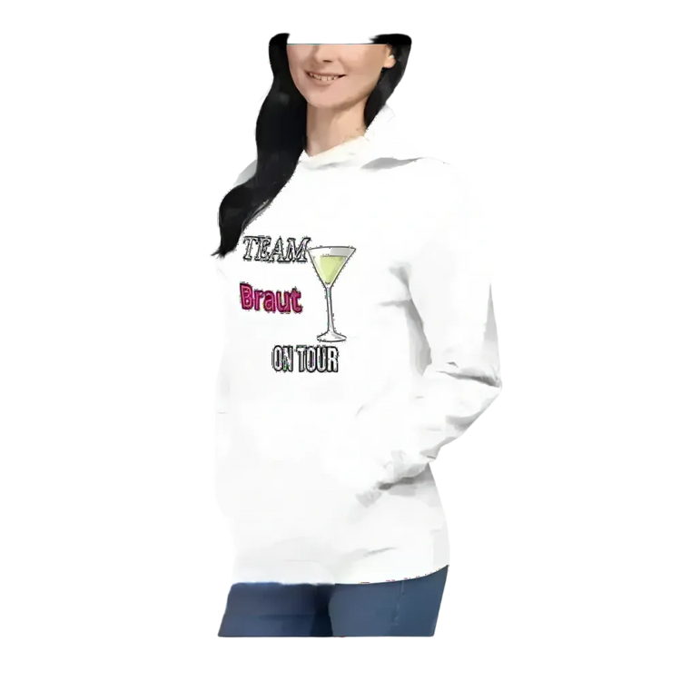 Grafik Damen Hoodie für Junggesellinnenabschied und Mädelsabend, in S bis 3XL, bequem und stylisch von BUYATHOME24.