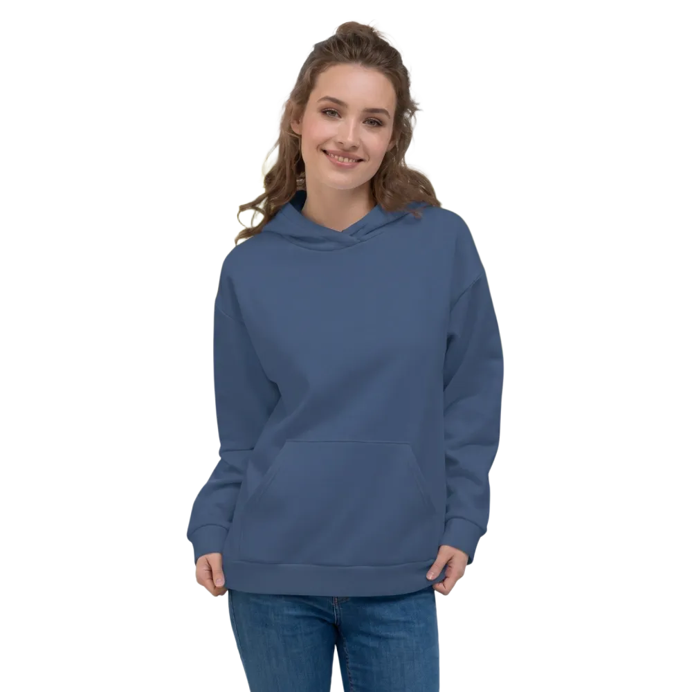 Unisex Hoodie mit Allover-Print in Blau, Baumwollmaterial, bequem, für Damen und Herren, in XS bis 3XL, von BUYATHOME24