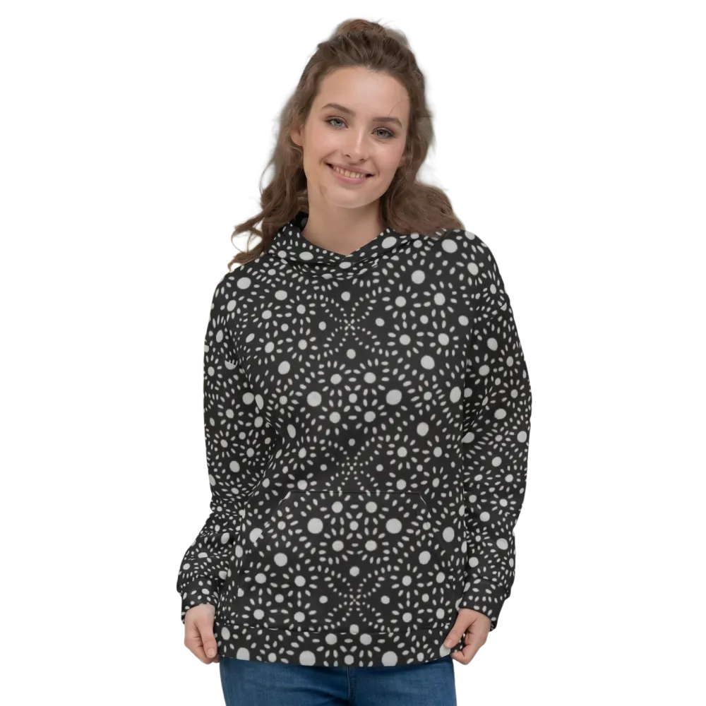 Damen Kapuzenpullover mit Allover-Print, Unisex Hoodie von BUYATHOME24, XS-3XL, weiches Material, modischer Allover-Design