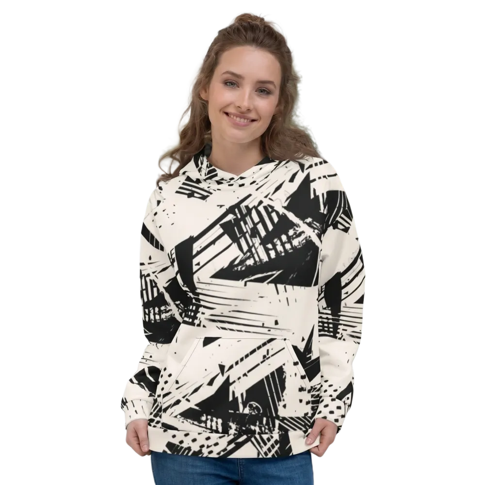 Damen Kapuzenpullover aus Polyester mit Allover-Print, Unisex Hoodie in XS bis 3XL, bequemes Hoodie von BUYATHOME24