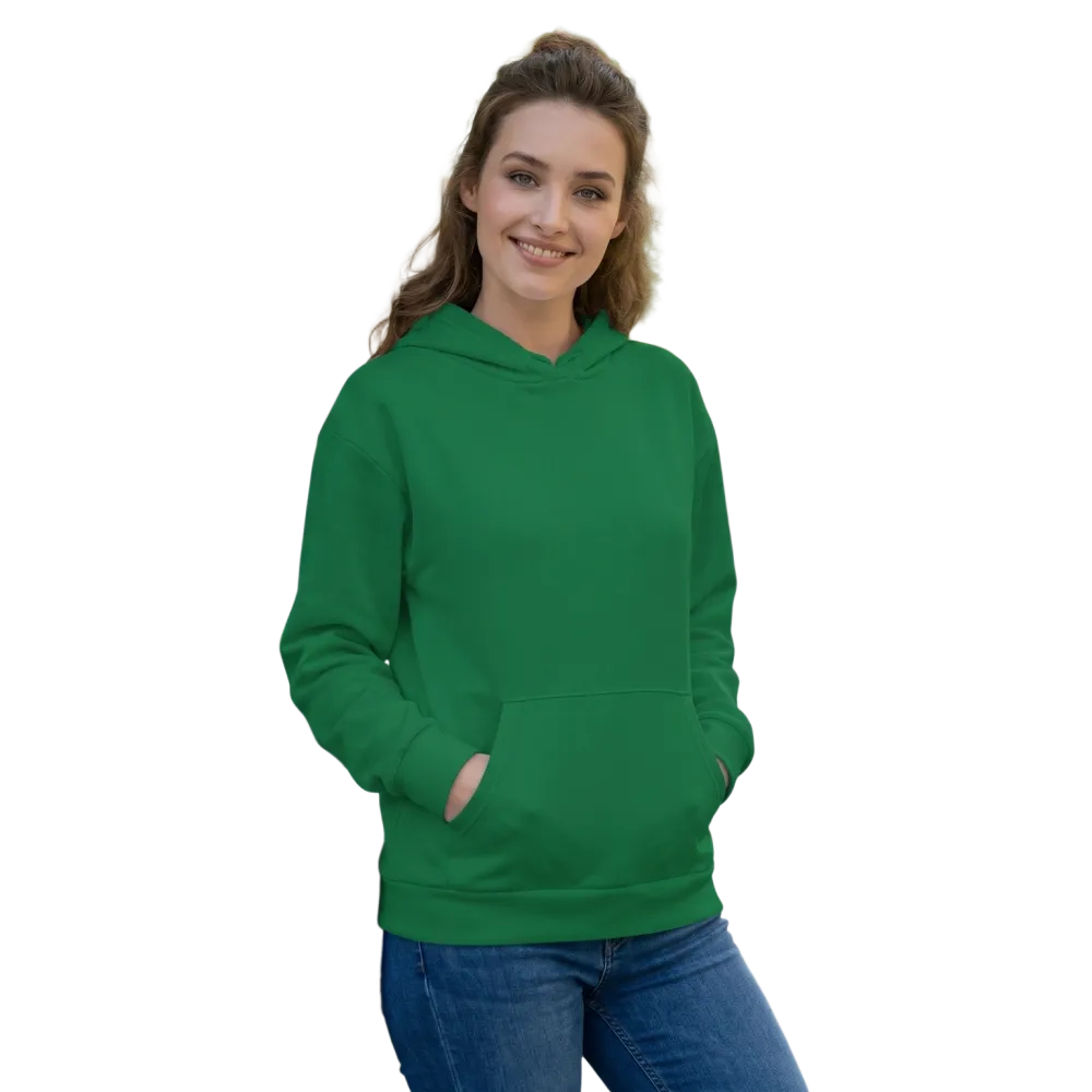 Grüner Unisex Hoodie mit Allover-Print, Kapuzenpullover in XS bis 3XL, weich und bequem, modisches Design von BUYATHOME24
