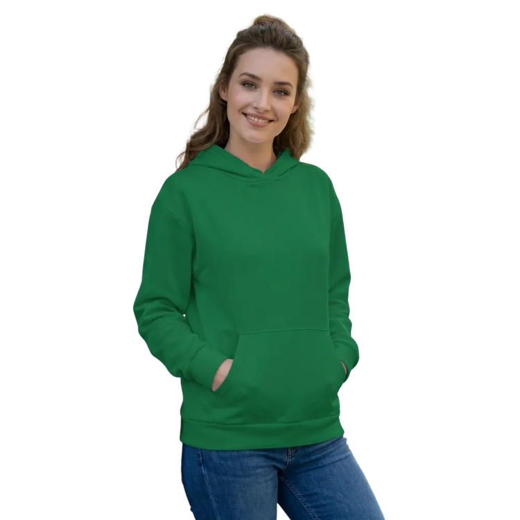 Grüner Unisex Hoodie mit Allover-Print, Kapuzenpullover in XS bis 3XL, weich und bequem, modisches Design von BUYATHOME24