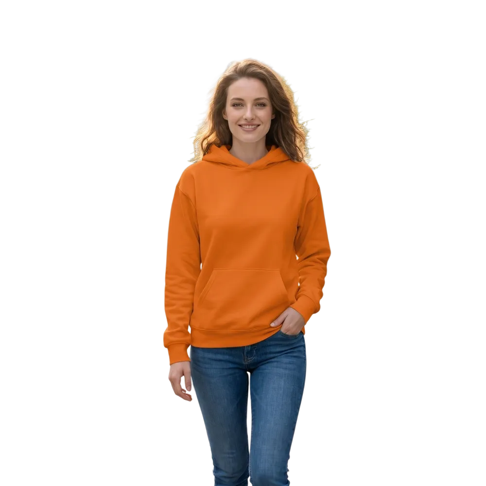 Oranger Unisex Hoodie mit Allover-Print, Kapuzenpullover in XS bis 3XL, bequem und stylisch von BUYATHOME24