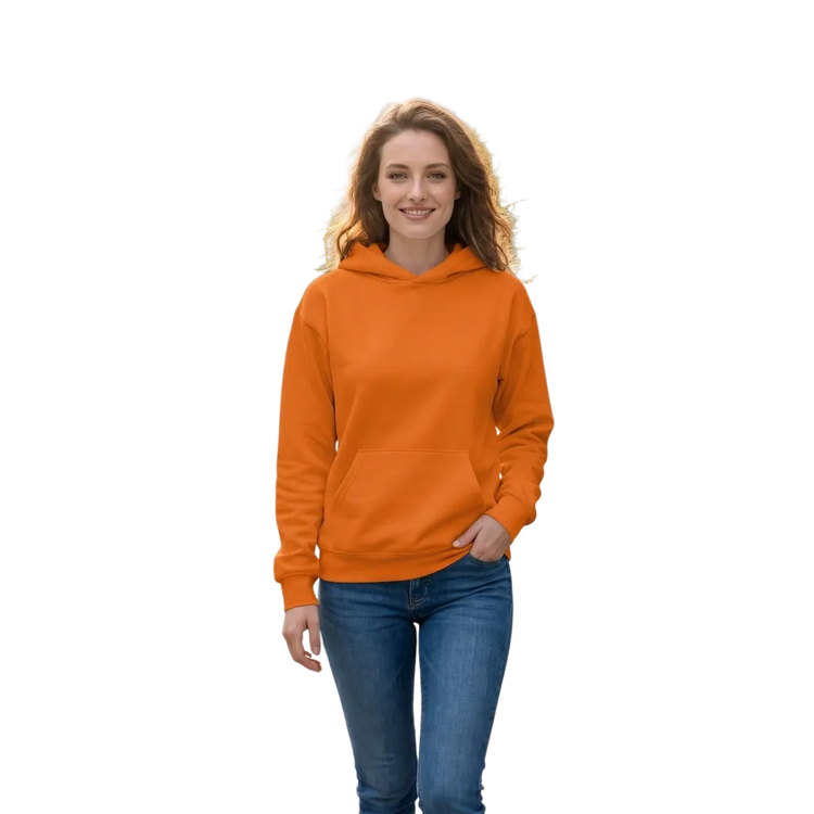 Oranger Unisex Hoodie mit Allover-Print, Kapuzenpullover in XS bis 3XL, bequem und stylisch von BUYATHOME24