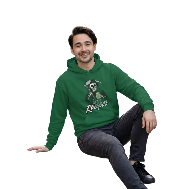 Unisex Baumwoll-Kapuzenpullover mit Rückenprint, in XS bis 3XL, bequemer Hoodie von BUYATHOME24.