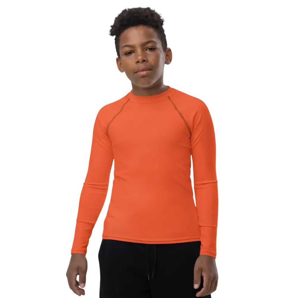 Kinder Langarm-Sportshirt mit UV-Schutz 50+ von BUYATHOME24, in Größe 134-170 cm, aus atmungsaktivem Material.