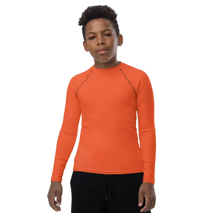 Kinder Langarm-Sportshirt mit UV-Schutz 50+ von BUYATHOME24, in Größe 134-170 cm, aus atmungsaktivem Material.