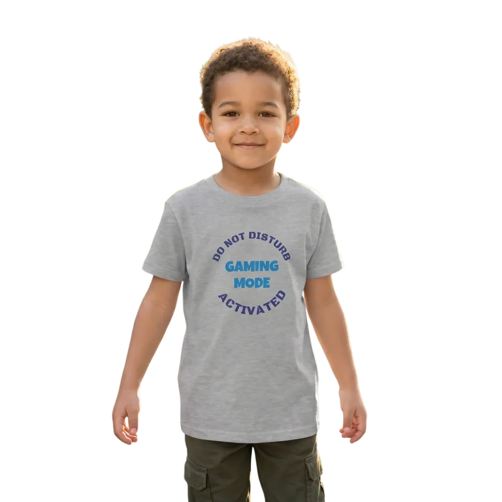 Kinder Rundhalsshirt mit buntem Grafikmuster, Baumwolle, Unisex T-Shirt für Jungen und Mädchen, 3-14 Jahre