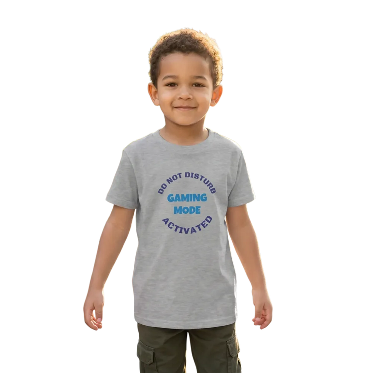 Kinder Rundhalsshirt mit buntem Grafikmuster, Baumwolle, Unisex T-Shirt für Jungen und Mädchen, 3-14 Jahre