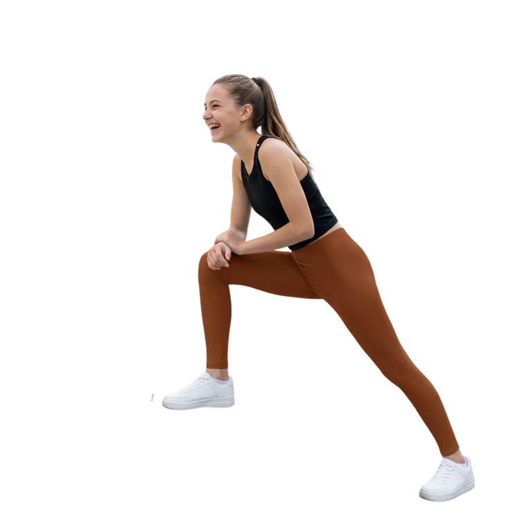 Kinder Sport-Leggings mit UV-Schutz in Größe 134-170 cm, personalisierbar, aus elastischem Material, ideal für aktive Kinder.