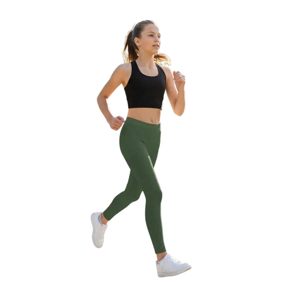 Generiertes Lifestyle-Bild für Kinder Sport-Leggings mit UV-Schutz, Bedruckbar in 134-170 cm