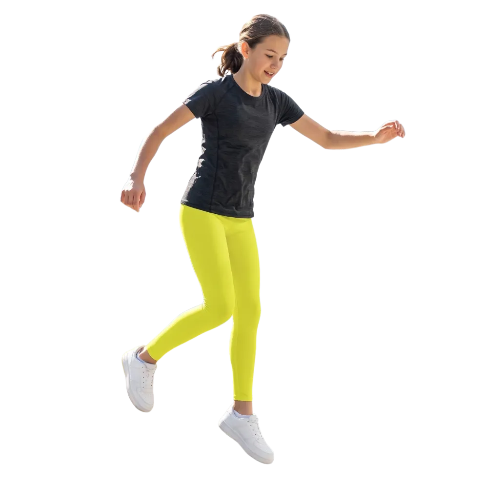 Generiertes Lifestyle-Bild für Kinder Sport-Leggings mit UV-Schutz, Größen 134-170 cm