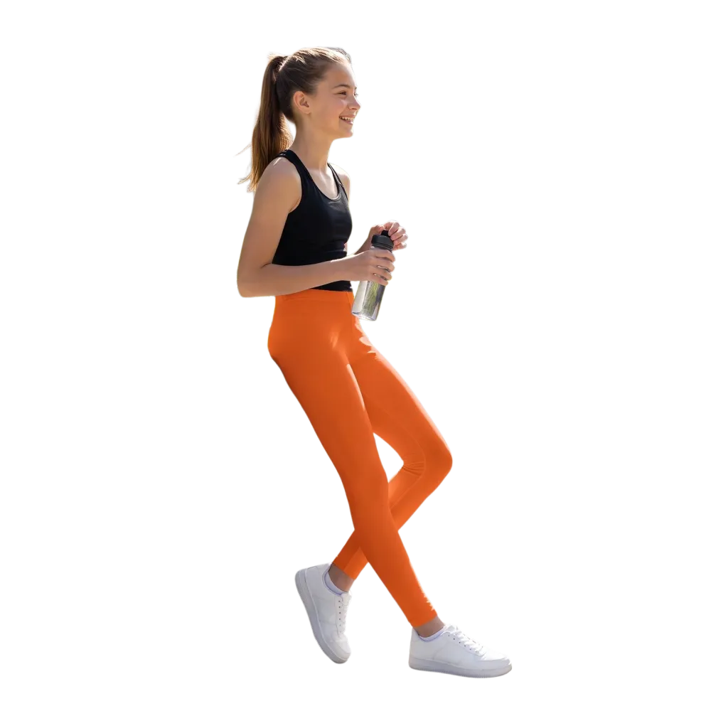 Kinder Sport-Leggings mit UV-Schutz, personalisierbar, in 134-170 cm, bequem und elastisch, ideal für aktive Kinder.