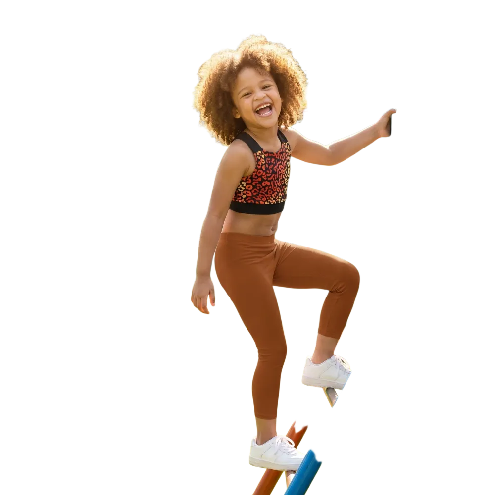 Kinder Sportleggings mit UV-Schutz und 4-Wege-Stretch in Größe 92-128 cm, bequem und strapazierfähig, von BUYATHOME24
