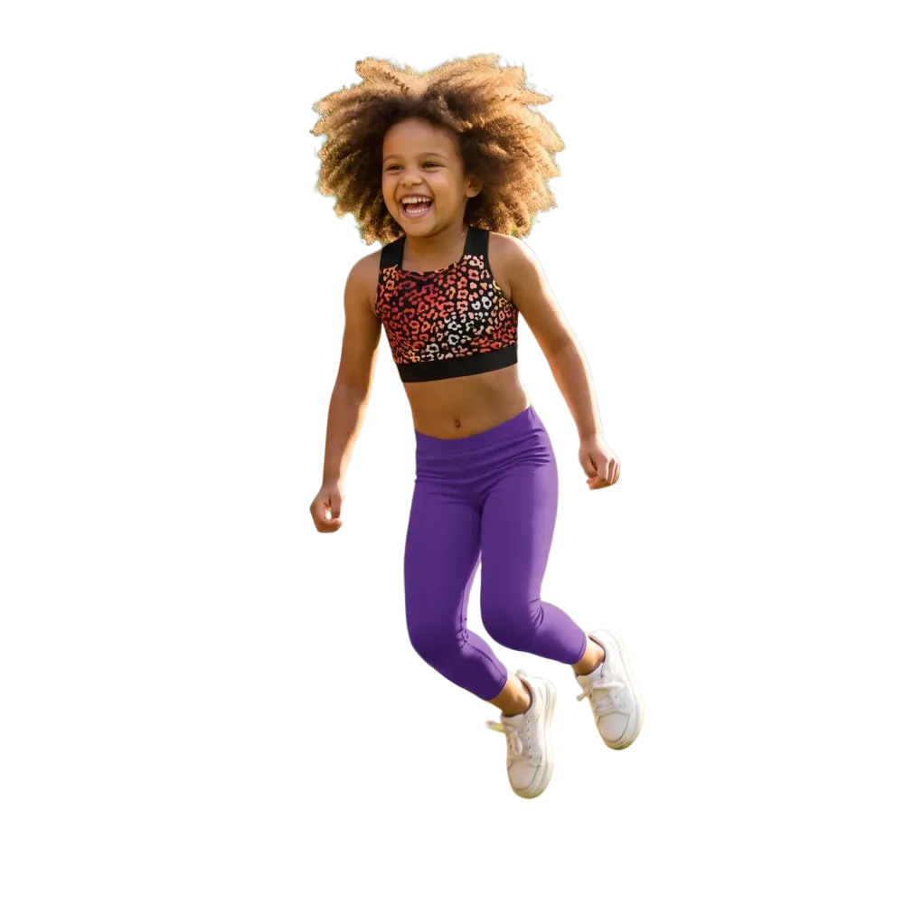 Kinder Sportleggings mit UV-Schutz, 92-128 cm, 4-Wege-Stretch, bequem und flexibel für aktive Kinder von BUYATHOME24