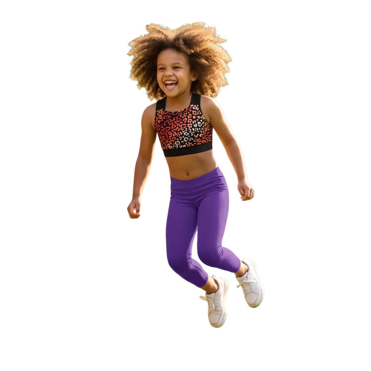Kinder Sportleggings mit UV-Schutz, 92-128 cm, 4-Wege-Stretch, bequem und flexibel für aktive Kinder von BUYATHOME24