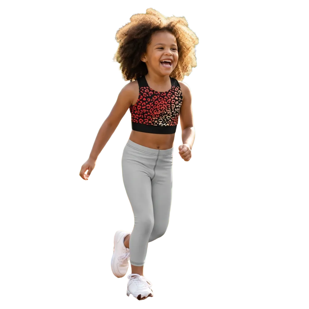Kinder Sportleggings von BUYATHOME24 mit UV-Schutz, 4-Wege-Stretch, in Größe 92-128 cm, flexible und atmungsaktive Sporthose