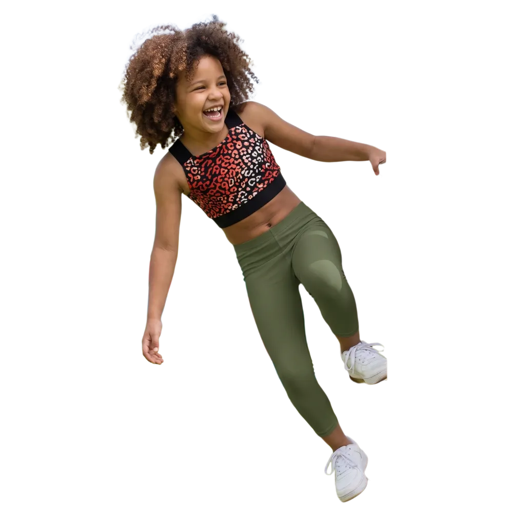 Kinder Sportleggings von BUYATHOME24 mit UV-Schutz, polyester-mix, in Größen 92-128 cm, bequeme Passform und UV-Schutz
