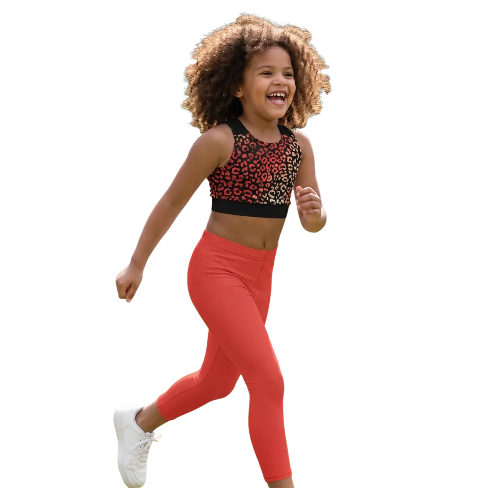 Kinder Sportleggings von BUYATHOME24 mit UV-Schutz, Vier-Wege-Stretch, in 92-128 cm, bequem und flexibel.