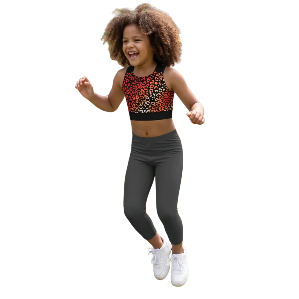 Kinder Sportleggings von BUYATHOME24 mit UV-Schutz, vier-wege-stretch, geeignet für 92-128 cm, bequeme und flexible Passform