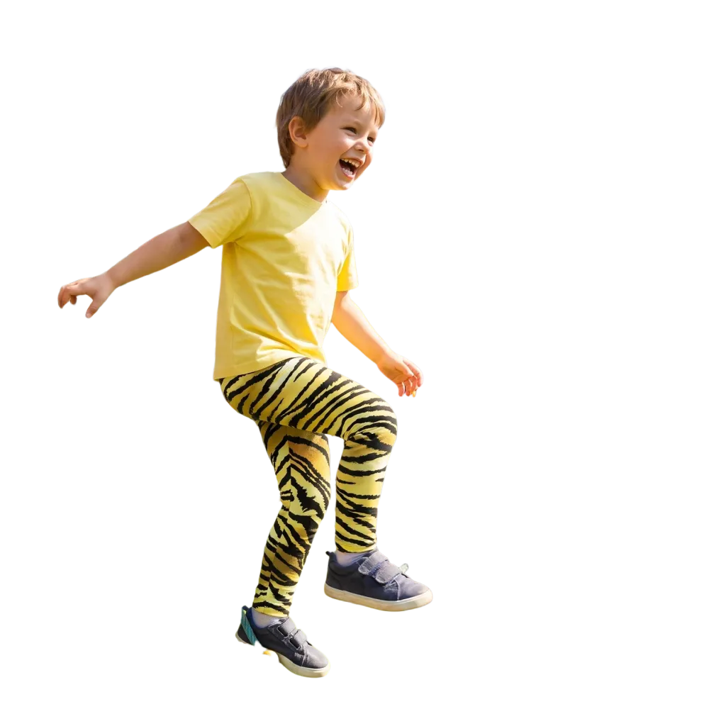 Kinder Sportleggings mit UV-Schutz in verschiedenen Größen, bequem und flexibel, in bunten Farben, von BUYATHOME24