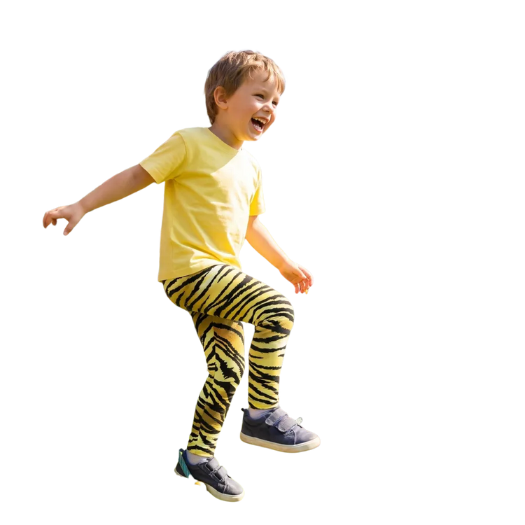 Kinder Sportleggings mit UV-Schutz in verschiedenen Größen, bequem und flexibel, in bunten Farben, von BUYATHOME24