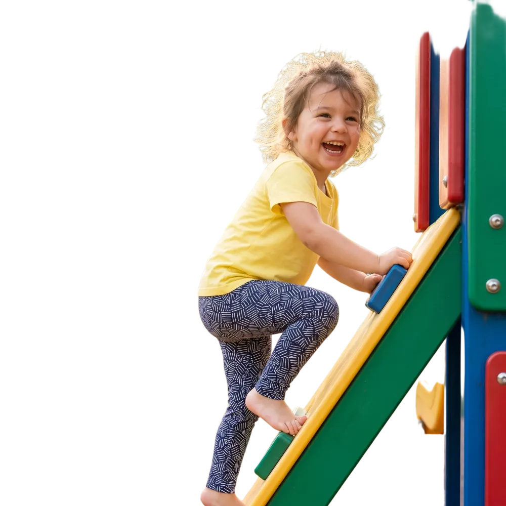 Kinder Sportleggings mit UV-Schutz von BUYATHOME24, stretchige Leggings in Größe 92-128 cm, bequemer Sitz, ideal für aktive Kinder.