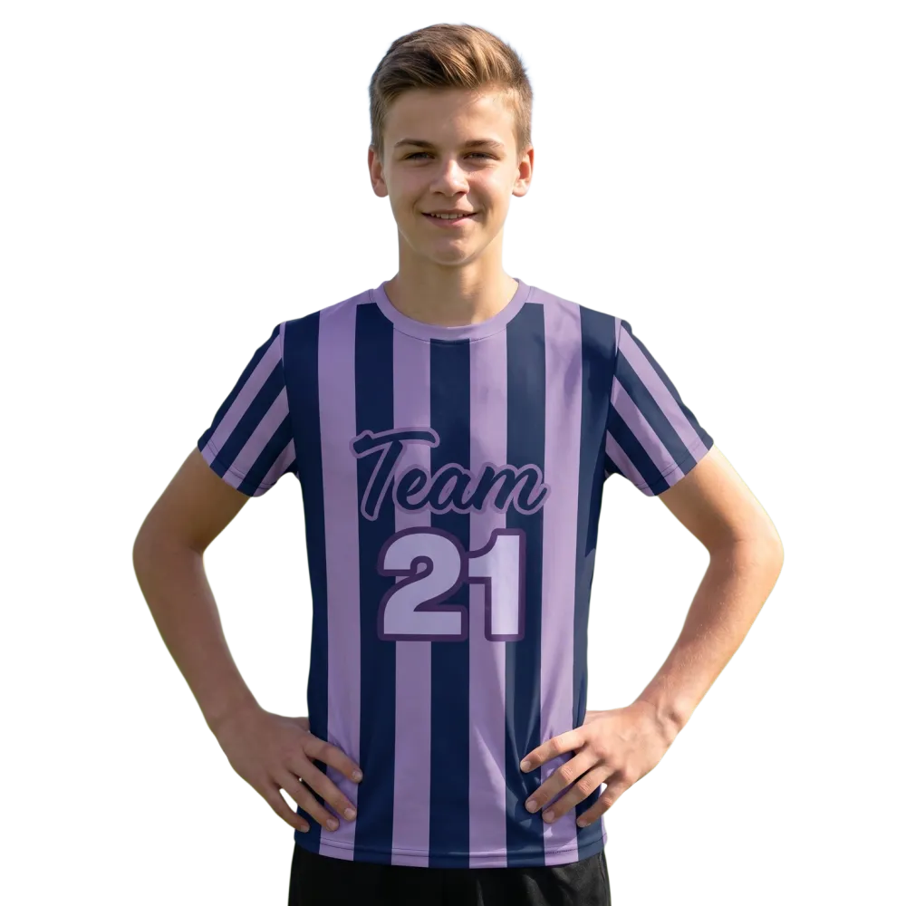 Unisex Kinder-Sportshirt von BUYATHOME24, atmungsaktiv und schnelltrocknend, in den Größen 134-170 cm, ideal für Fußball.
