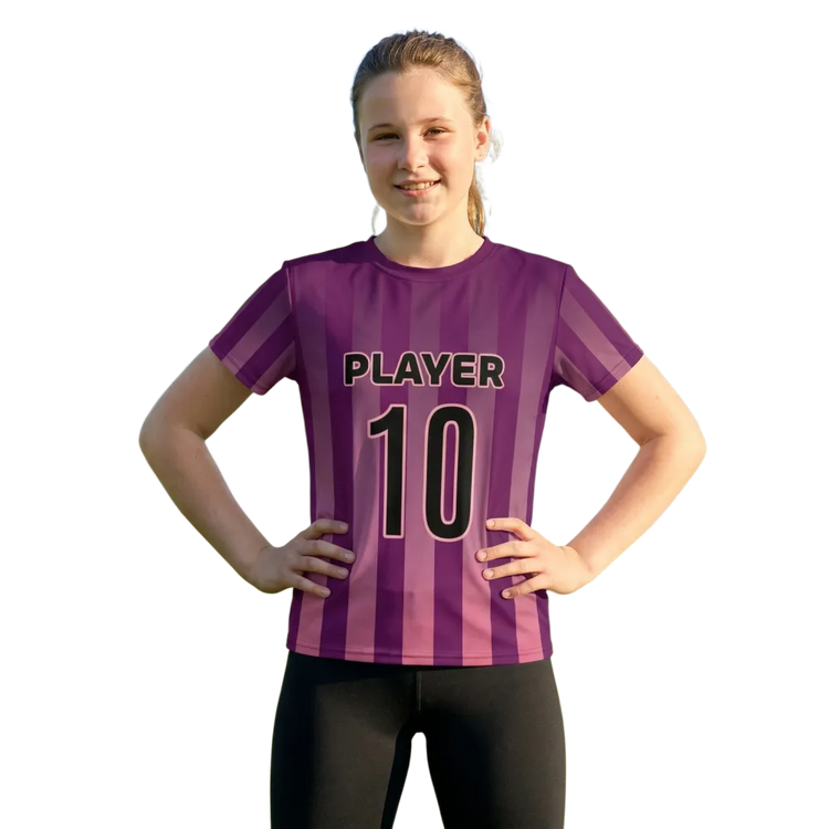 Unisex Kinder-Sportshirt, atmungsaktives Fußball-Trikot in 134-170 cm, bequem und ideal für aktive Kinder, in sportlichem Design