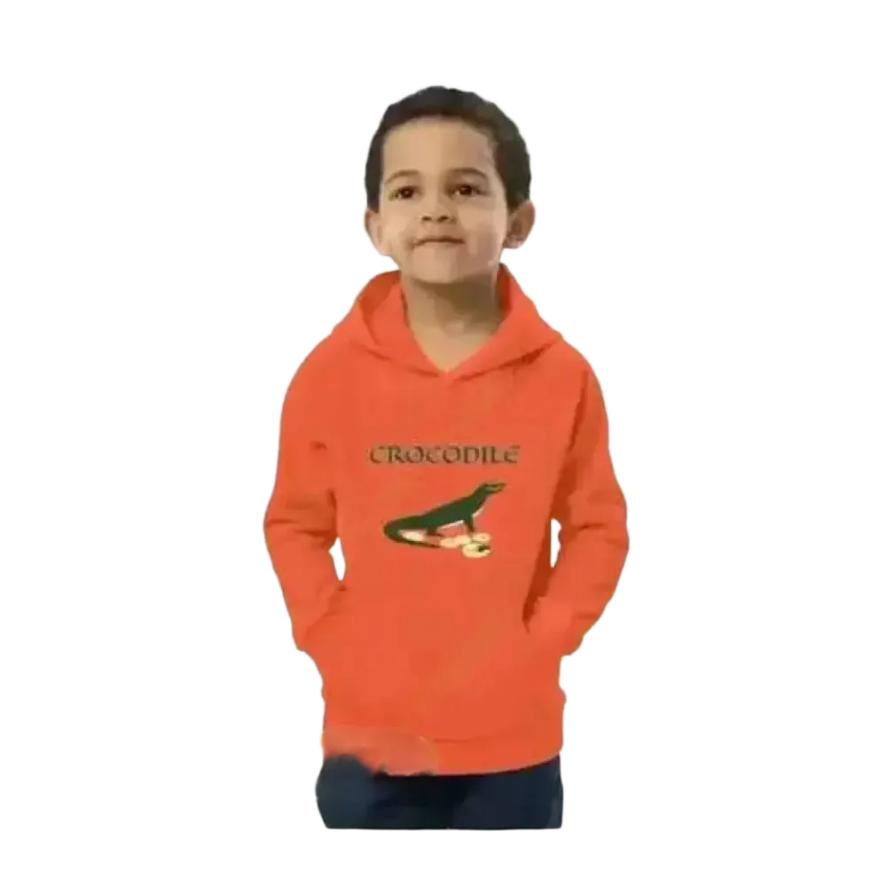 Unisex Kinder Hoodie mit Krokodil-Print aus Baumwolle für Jungen, Größe 4-12 Jahre, bequemer Grafik Kapuzenpullover von BUYATHOME24.