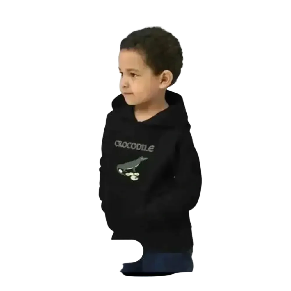 Unisex Kinder Hoodie mit Krokodil-Print aus Baumwolle, für Jungen, Größe 4-12 Jahre, bequemer Grafik Kapuzenpullover von BUYATHOME24.