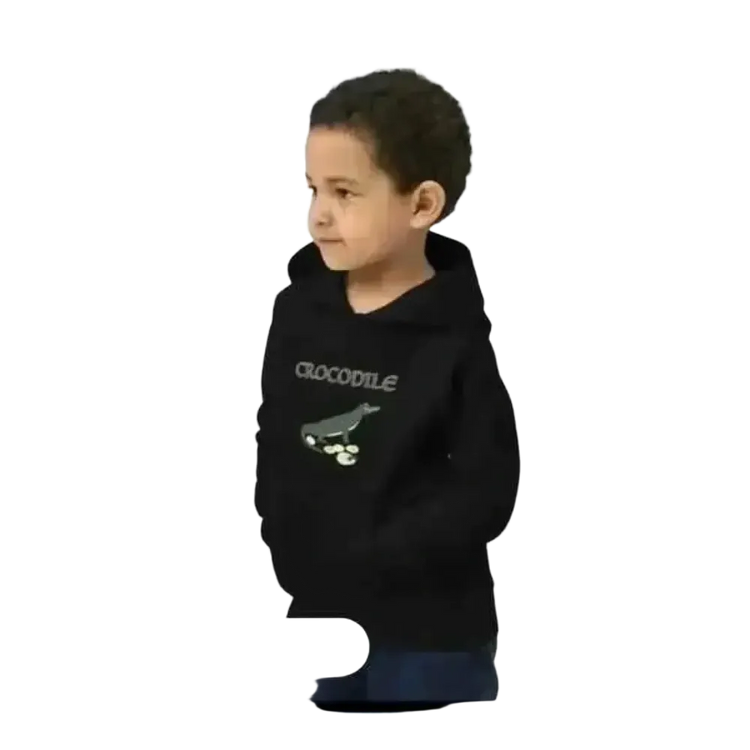 Unisex Kinder Hoodie mit Krokodil-Print aus Baumwolle, für Jungen, Größe 4-12 Jahre, bequemer Grafik Kapuzenpullover von BUYATHOME24.